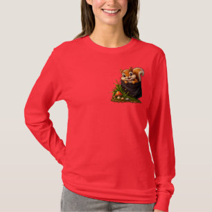 Cute Squirrel Pocket Illusion - A Little World Ful T-Shirt