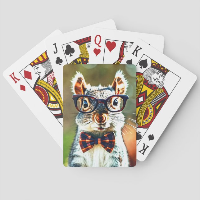 Cute Squirrel Poker Cards (Back)