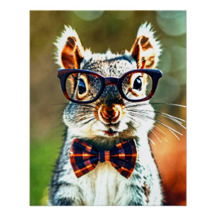 Cute Squirrel Poster
