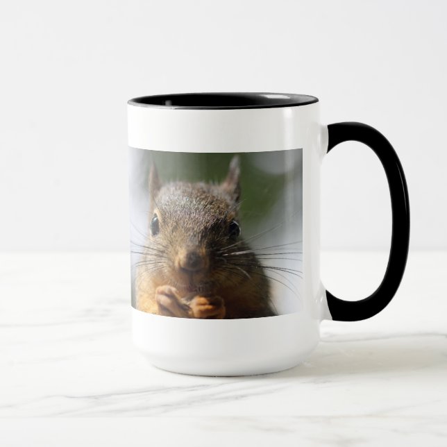 Cute Squirrel Smiling Photo Mug (Right)