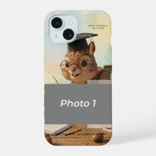 Cute Squirrel Teacher Retirement iPhone 15 Year Case