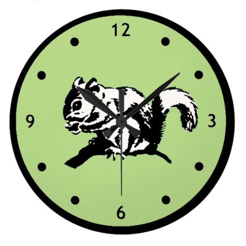 Cute Squirrel Wall Clock