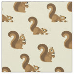 Cute Squirrels Kids Cartoon Fabric