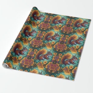 Cute Squirrels pattern for its lovers Wrapping Paper