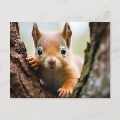 Cute Squirrels Postcard