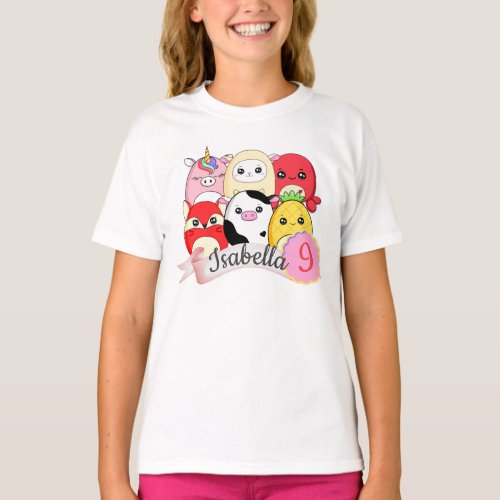 Cute Squishy Toy Personalized Girls T_Shirt