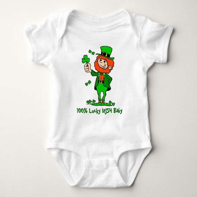 Cute St.Patrick's Baby Bodysuit (Front)