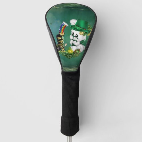 Cute st patricks day design with little bunny golf head cover