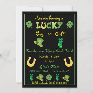 Cute St. Patrick's Day Gender Reveal