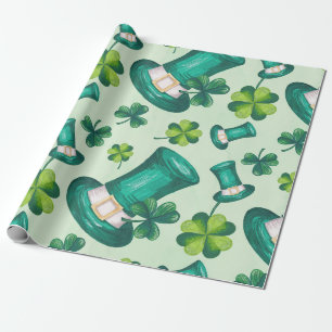 Cute St. Patrick's Day Green Wrapping Paper
