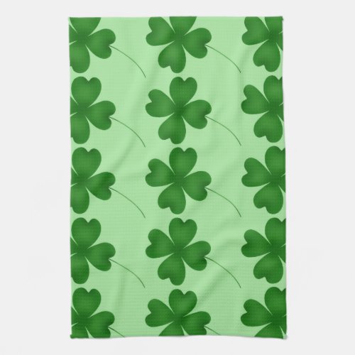 Cute St. Patrick's Day lucky shamrocks Towel