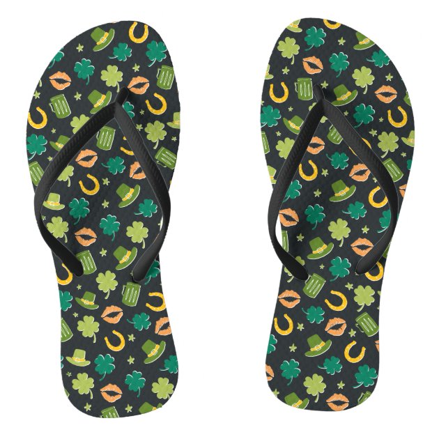 patterned flip flops