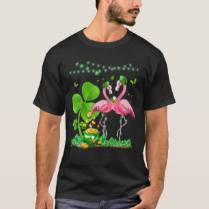 Cute St Patrick's Day Shamrock Funny Irish Flaming T-Shirt