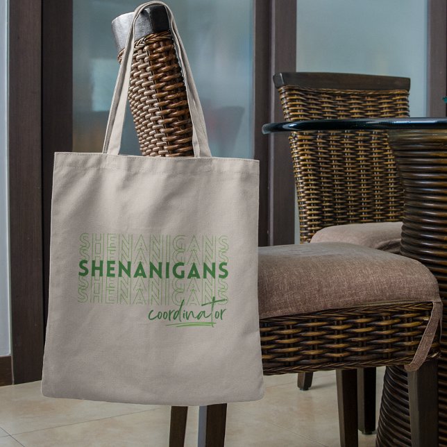 Cute St Patrick's Day Shenanigans Coordinator Tote Bag (Creator Uploaded)