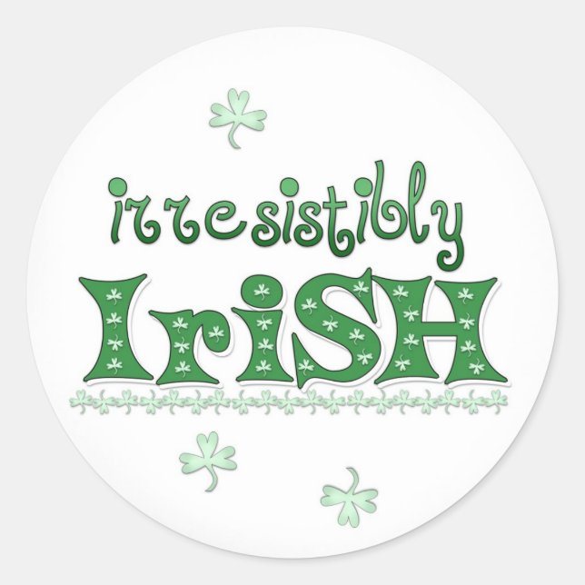 Cute St. Patrick's Day Sticker (Front)