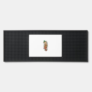 Cute Stacked Cows St Patrick Vintage Engraving Des Bar Mat