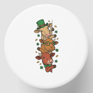 Cute Stacked Cows St Patrick Vintage Engraving Des Mini Candle Favors