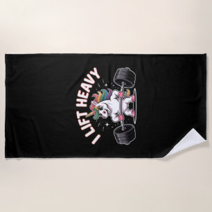 Cute Stacked Kawaii Cats – “Wow!! Hi” Beach Towel