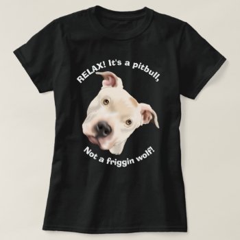 Cute Staffordshire Terrier Pitbull Puppy T-shirt by PaintedDreamsDesigns at Zazzle
