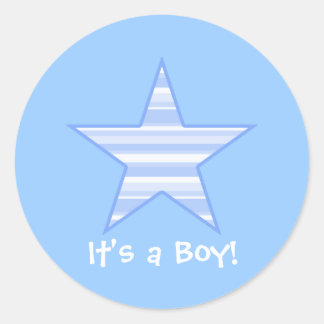 Cute Star, It's a Boy Sticker