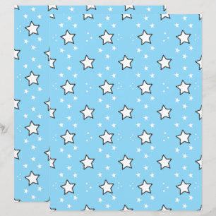 Cute Star Pattern Scrapbook Paper