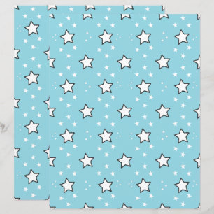 Cute Star Pattern Scrapbook Paper