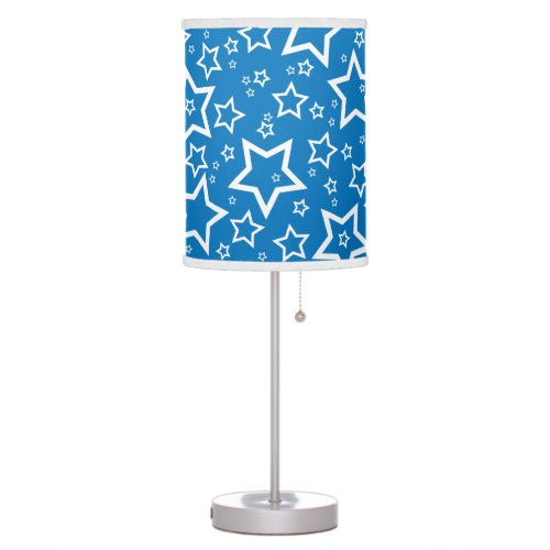 Cute Star Patterned Lamp in Blue
