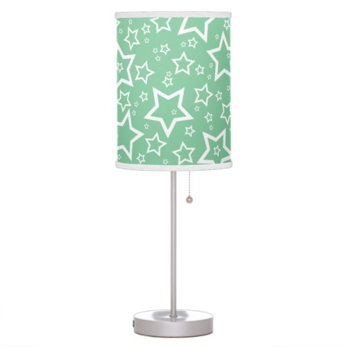 Cute Star Patterned Lamp in Bright Green