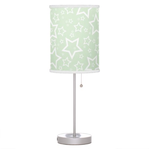 Cute Star Patterned Lamp in Pale Green