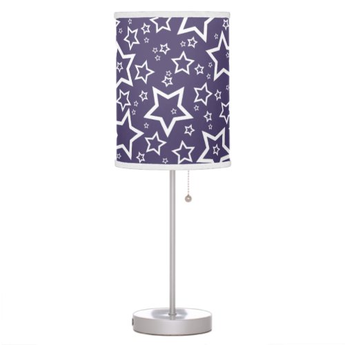 Cute Star Patterned Lamp in Purple