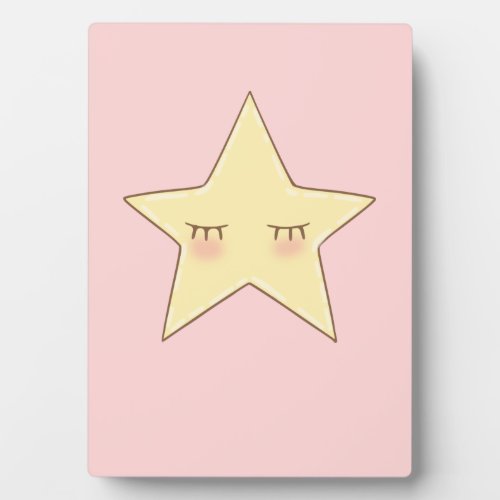 Cute star plaque