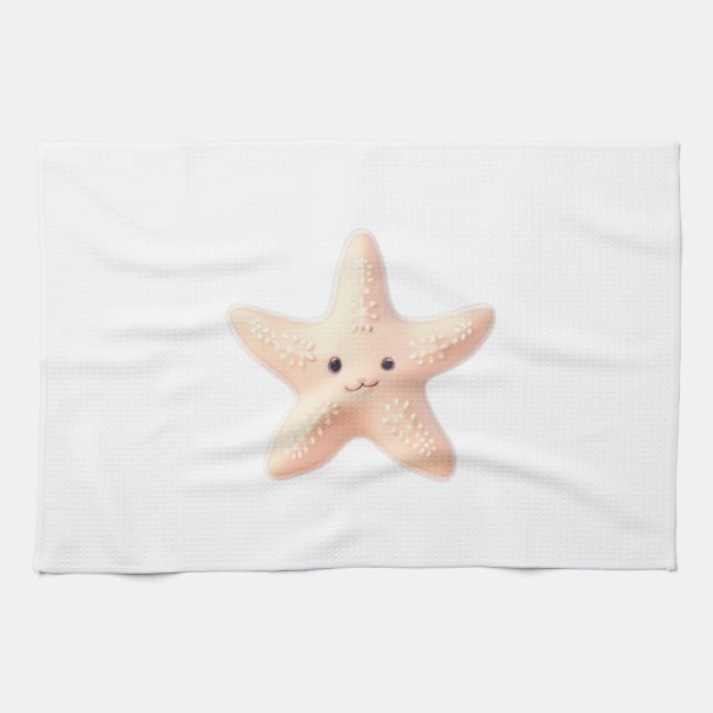 Cute Starfish Kitchen Towel (Horizontal)