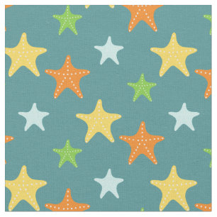 Cute Starfish Pattern Fabric