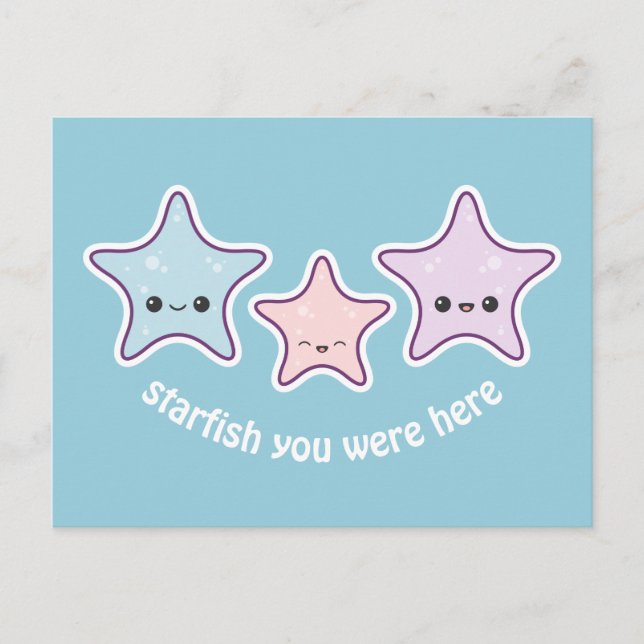 Cute Starfish Postcard (Front)