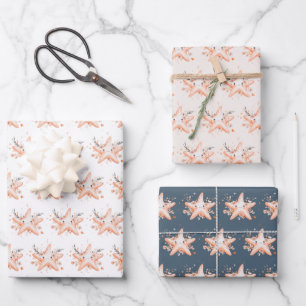 Cute Starfish Wrapping Paper Sheets