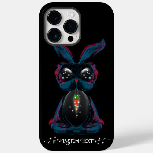 Cute Starlight Eyes Bunny in Yoga Pose Meditation Case_Mate iPhone 14 Pro Max Case