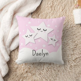 Cute Stars and Clouds in Pink Kid's