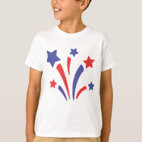 Cute stars fireworks Holiday July 4th t-shirt