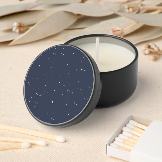 Cute Stars Night Sparkling Mini Candle Favors (Insitu)