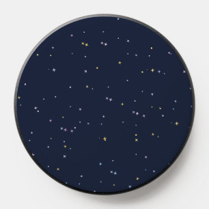 Cute Stars On A Sparkling Night Sky PopSocket