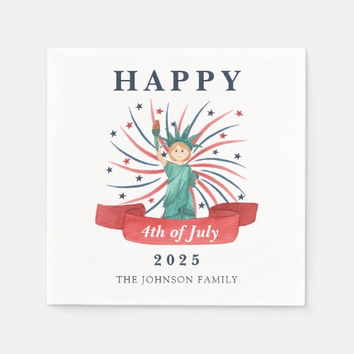 Cute Statue Of Liberty Happy 4th Of July