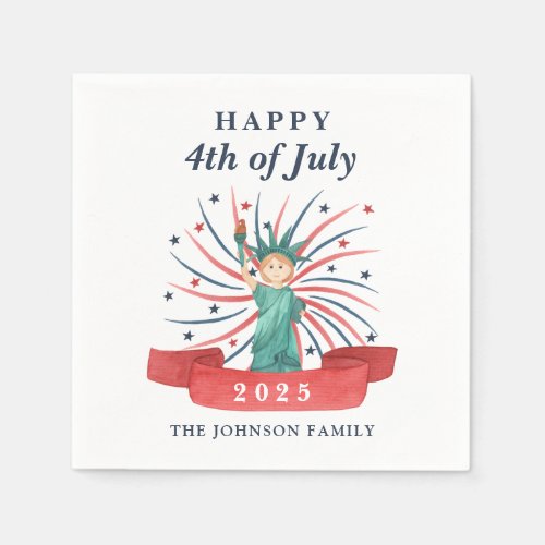 Cute Statue Of Liberty Happy 4th Of July