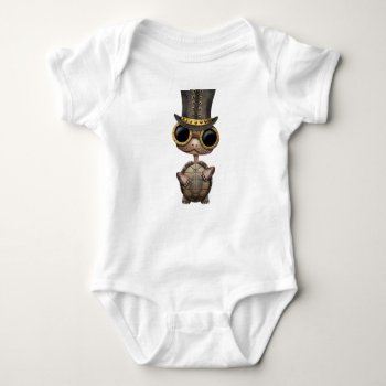 Cute Steampunk Baby Turtle Baby Bodysuit by crazycreatures at Zazzle