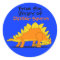 Cute Stegosaurus Dinosaur Custom Name Book Plate