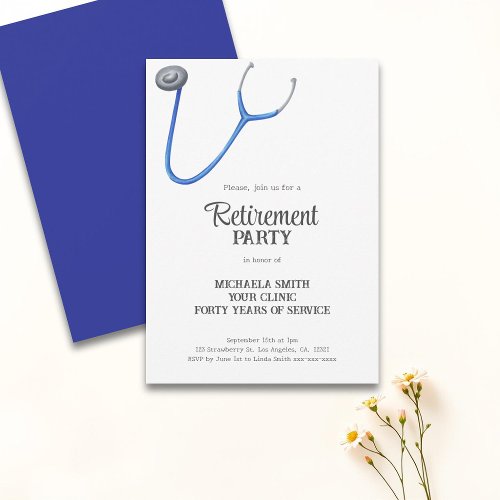 Cute Stethoscope Doctor Nurse Retirement