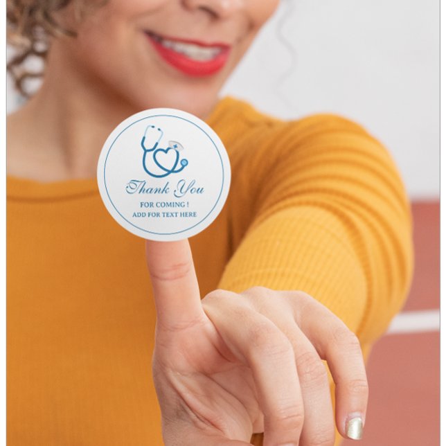  Cute Stethoscope Nurse Favor Tag (Creator Uploaded)