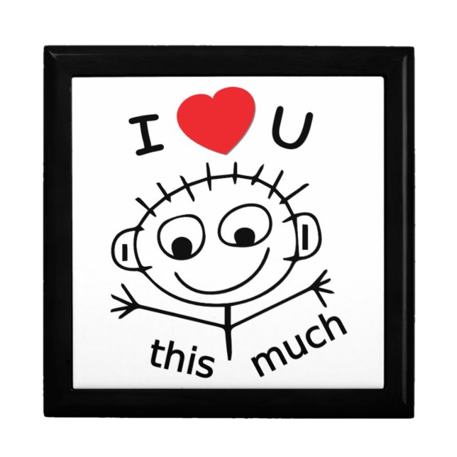 Cute Stick Figure Gift Box (Front)