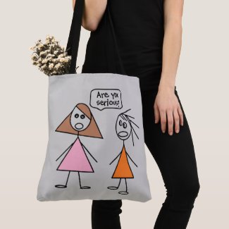 Cute Stick Figures Tote Bag