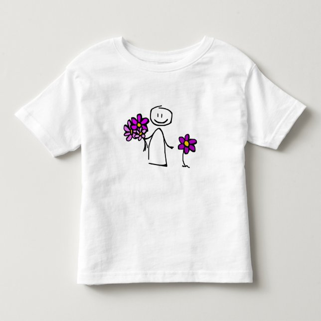 Cute Stick Figure Toddler T-shirt (Front)