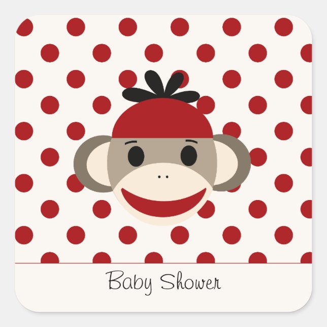 Cute Stickers By The Sock Monkey Shoppe (Front)